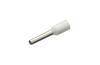 Wire-End Ferrule w. Collar Ce 007508 w, H0.75x8mm, 500pcs/pck, white