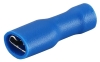 Receptacle Con vv 6.3 b, fully insulated, female, 1.5..2.5mm² 300V, tab 0.8x6.4mm| 648, -25..75°C, PVC, brass, 100pcs/pck, blue