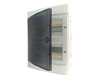 FM Distribution Box U24-C, 2x 12M, 63A 400VAC, PEN 13, 13, 357x283x106mm, ABS, -25..60°C, HF, cl. II, IP40, transparent, white