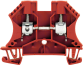Feed-through Terminal WDU 6 RT, 6mm² 41A 800V, red