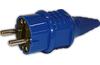 Industrial Plug, 2P+E Schuko 16A 250VAC, IP54, MaxPro, blue