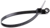 Cable Tie w. Screw Mount 150/3.6 SW, 18.2kg, Polyamide 6.6, -40..85°C, UL94 V-2, UL, Lloyd’s, 100pcs/pck, black