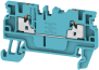 Feed-through Terminal Block A2C 2.5 BL, 1-tier, 2.5mm² 24A 800V, push-in, blue