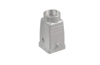 Hood HDC 04A TOLU 1M20G, size 1, cable entry from top, side-locking clamp on lower side, diecast aluminium, -40..125°C, M20, IP65, Weidmüller