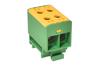 Tapping Terminal Block Al/Cu UK35/2PE, 1P (4holes) 2.5-35mm² 120/135A, Hex4 3Nm 2.5..16mm², 6Nm 25..35mm², TS35, MaxPRO, yegr