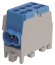 Main Terminal Block Al/Cu HLAK 25-1/2 M2, 2x 25/16mm²/ 2x 16/10mm², 130/100A 1000VAC/DC, 2.5/2Nm, TS35, blue