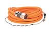 Power/Brake Cable Kinetix, SpeedTec DIN connector » flying-lead, 600V, 40m Continuous-Flex cable, 6x 10AWG, Allen-Bradley, orange