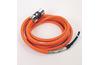 Power Cable Kinetix®, for RDB direct drive motors, non-flex, SpeedTec DIN motor end to flying-lead drive end, 35.6A 600V, industrial TPE, 4x 10AWG, 5m, Allen-Bradley, orange