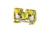 PE Terminal Block A2C 16 PE, 1-tier, 16mm² 1000V, push-in, Weidmüller, yegr