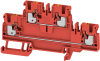 Feed-through Terminal A2T 2.5 RD, 2-tier, 2.5mm² 24A 800V, push-in, red