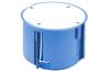 Junction Box PV70, 70|ø73x60 w. screws, w. cover, HF, cavity wall, Simet, blue