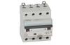 Residual Current Operated Circuit Breaker DX³, 4C 10A 400VAC 6/10kA, 30mA type AC, N right hand, 4M, Legrand