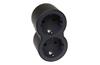 Multi-Socket Plug, 2x front outlets schuko 2P+E 16A 230V, 3680W, black