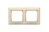 Frame Valena, 2gang, horiz. mount, Legrand, beige