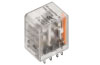 Relay DRM570024LT, 4CO 5A 250VAC, cv 24VDC, test button, LED, gold-plated AgNi flash, Weidmüller