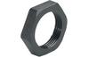 Locknut Synthetic, M40x1.5, wrench 50mm, thread 7mm, -40..100°C, glass fiber reinforced polyamide, HF, Agro, black