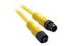 Sensor/Actuator Cable 889D, M12 4pin socket » M12 4pin plug, 4A 250V, -20..105°C, PUR, L20m, IP68, Allen-Bradley, yellow