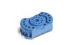 Socket 90.22, 60.12, incl. 090.33 metal retain clip, TS35, blue