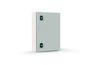 Mild Steel Wall-Mount Enclosure E COR, 500Wx600Hx150D, plain door, mounting plate, 1x gland plate 210x55, 1x lock w. ø3mm double bar key, C3M| epoxy resin layer, IP66 IK10, Nema4, ETA, grey