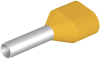 06903C « Twin Wire-End Ferrule w. Collar Ct 010008 w, 2x1x8mm, 100pcs/pck, yellow