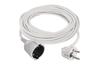 Extension Cord 10m with plug, socket 1x 2P+E Schuko 16A 250V, cable H05VV-F3G 1,5 mm2, white, Emos