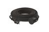 Extension Cord 20m for outdoor with plug, socket 1x 2P+E Schuko 16A 250V 3680W,flexible rubber cable H07RN-F3G 1,5 mm2, IP44, black, Emos