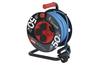 Cable Reel 50m outdoor P08650W, 4x 2P+E Schuko 16 230VAC (max 1100W/3680W), UV- and oil resistant and extremely non-abrasive cable AT-N05V3V3-F 3G 1,5mm2, op.temp. -35°C..+60°C, IP44, black-red, Emos