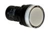 Pilot Light D22, LED, ø22.5mm, 230VAC, IP65, white