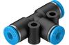 Push-in T-connector QST-4, 153128